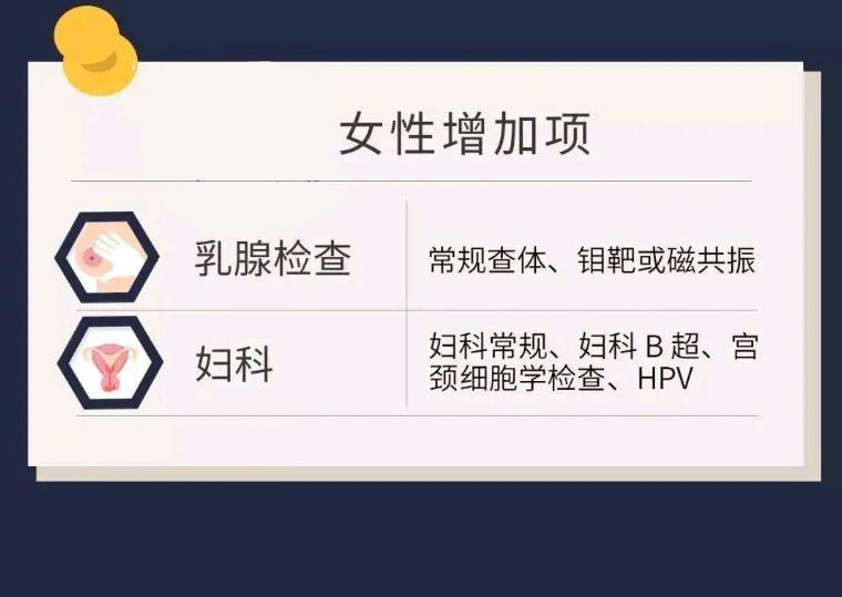 女性朋友不要忘了妇科检查和乳腺检查。